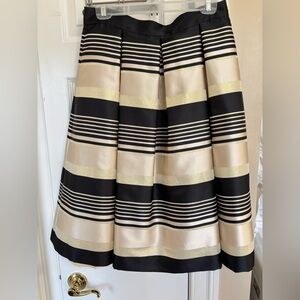 Eliza J Elegant Black and Gold A-Line Skirt